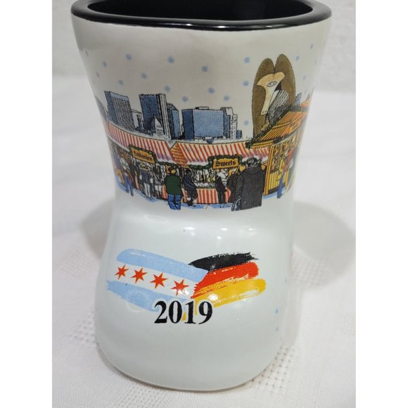 Christkindlmarket Boot Mug German Chicago Skyline 2019 Souvenir - Picture 3 of 8